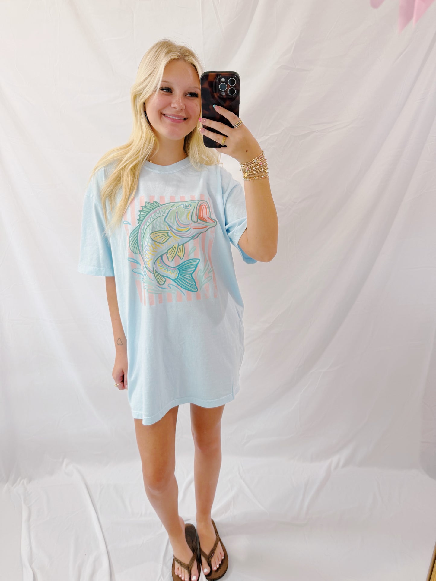 Bass fishing tee