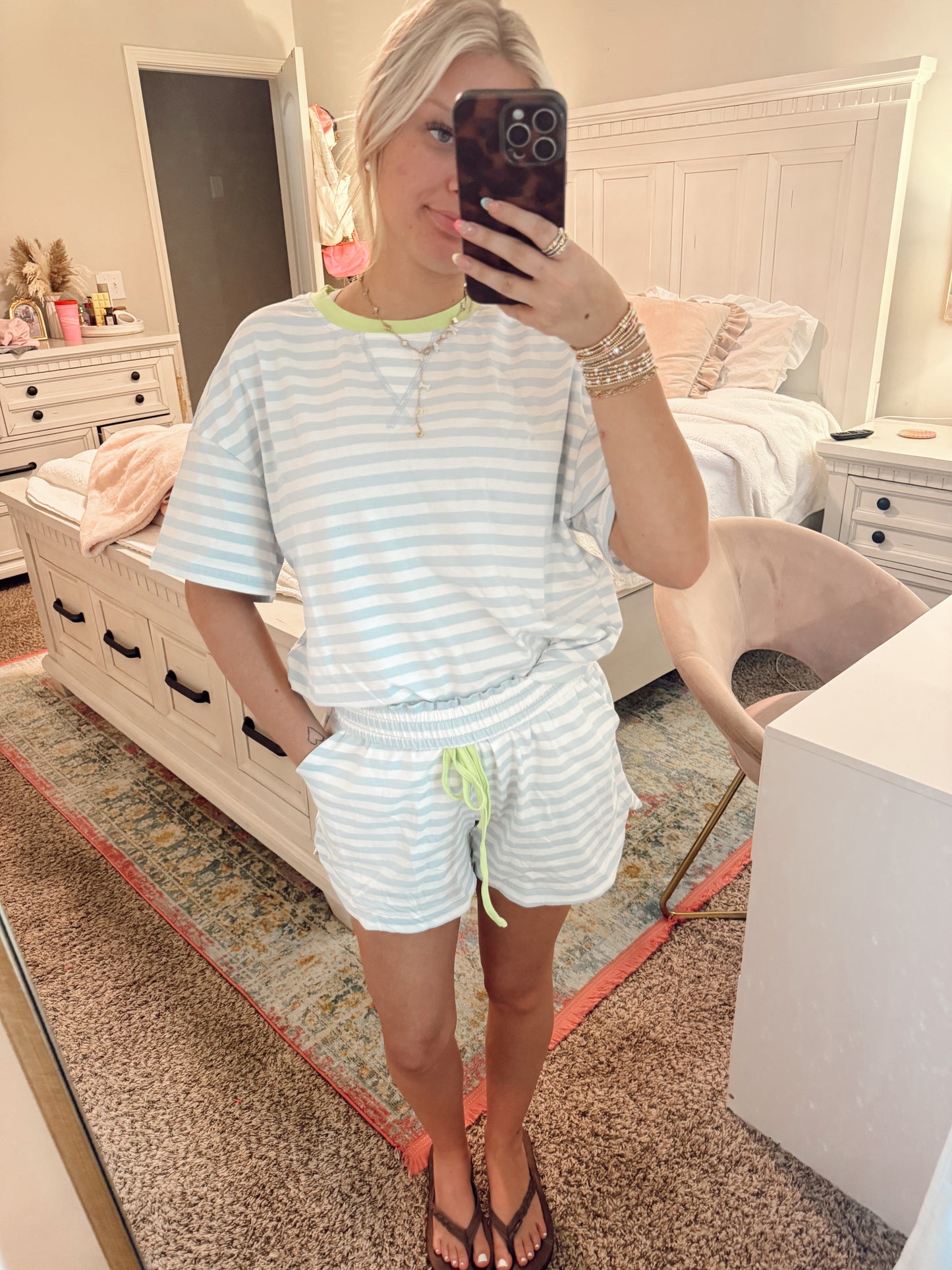 Striped summer set