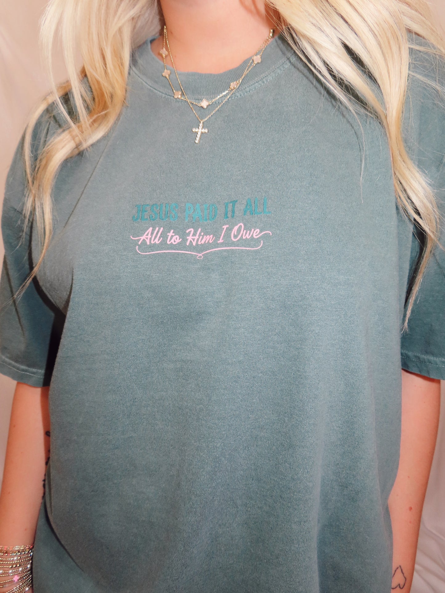 Jesus paid it all tee