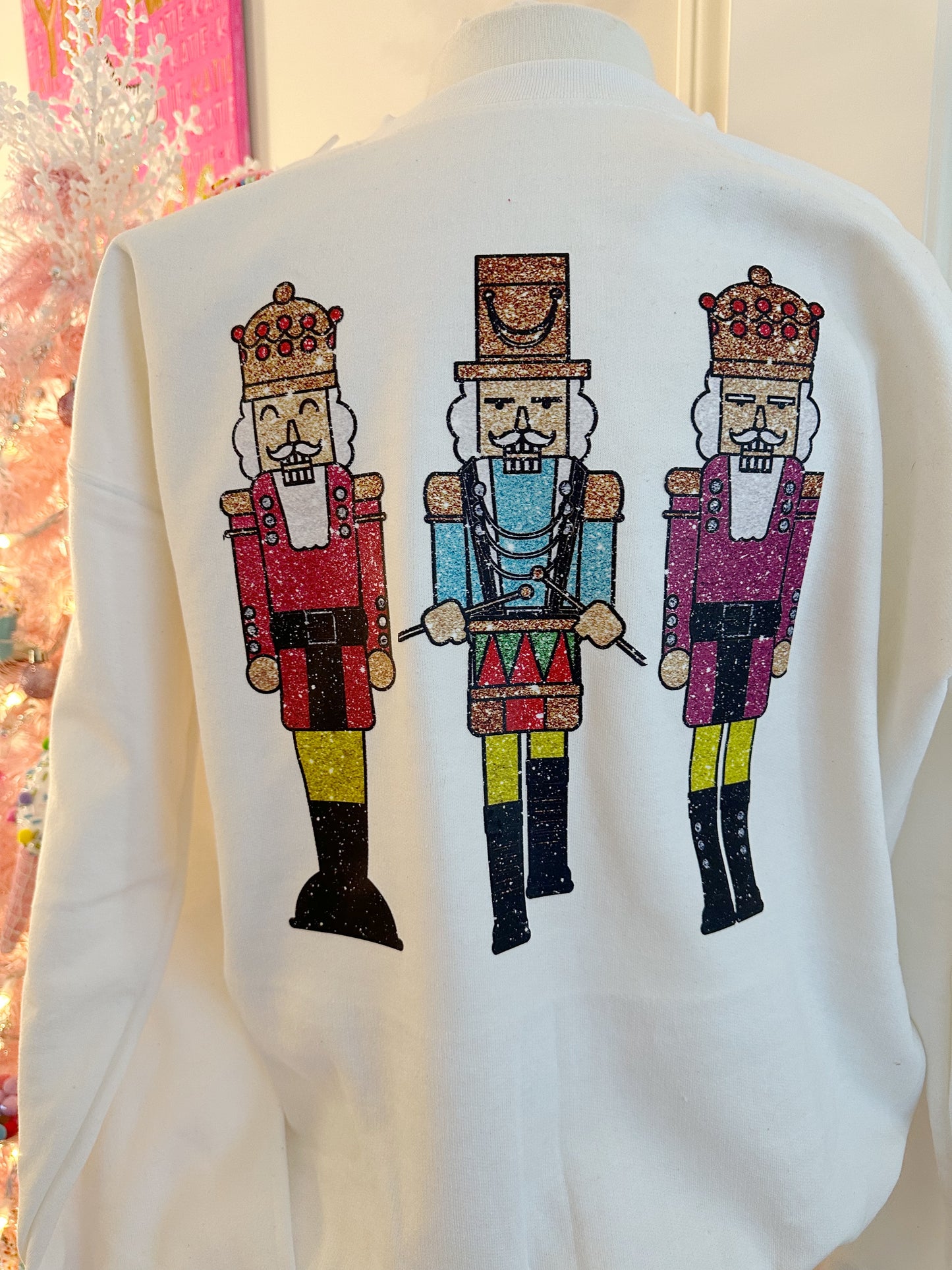 Glittery nutcracker sweatshirt