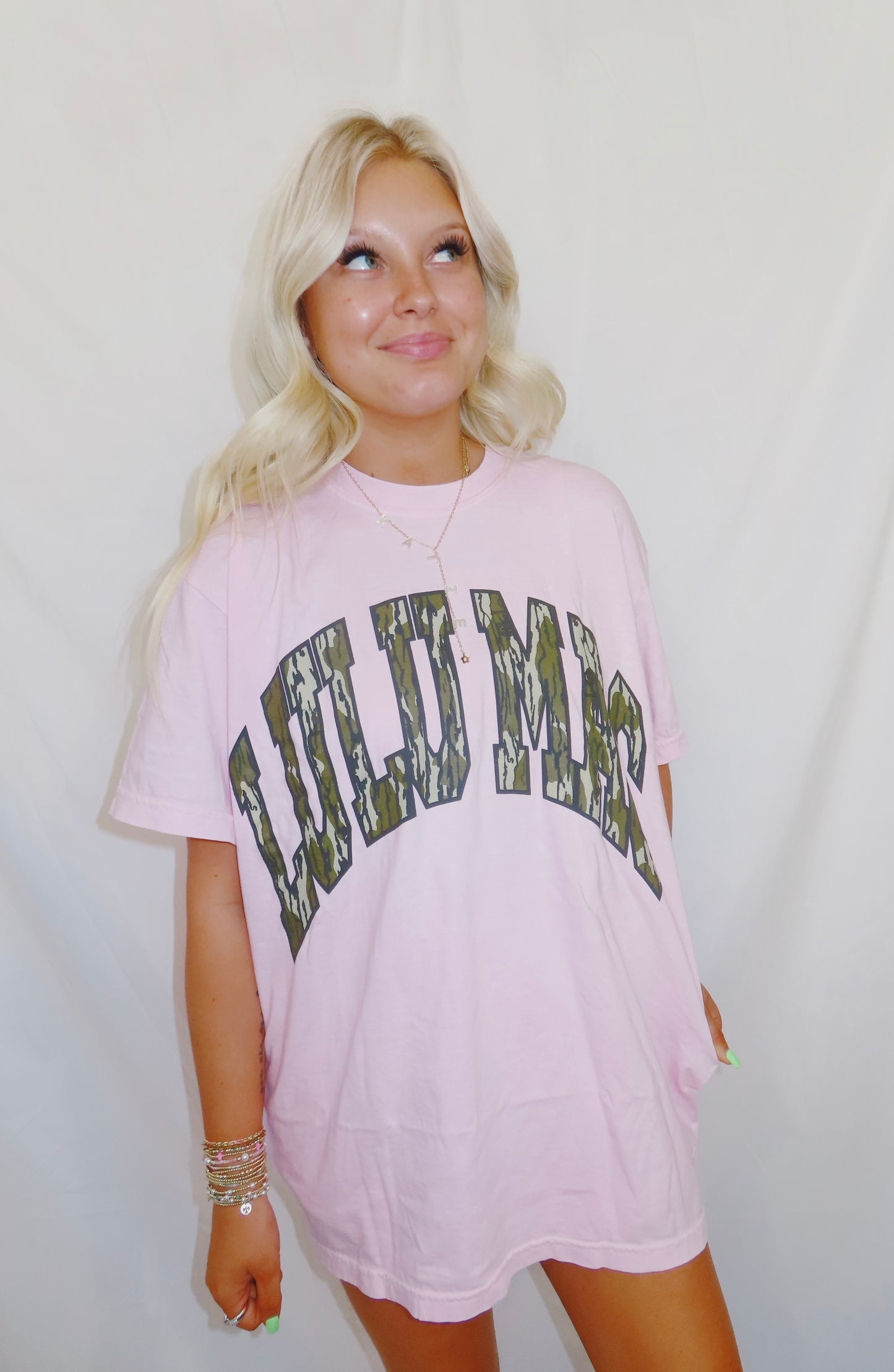 Lulu Mac pink camo t shirt