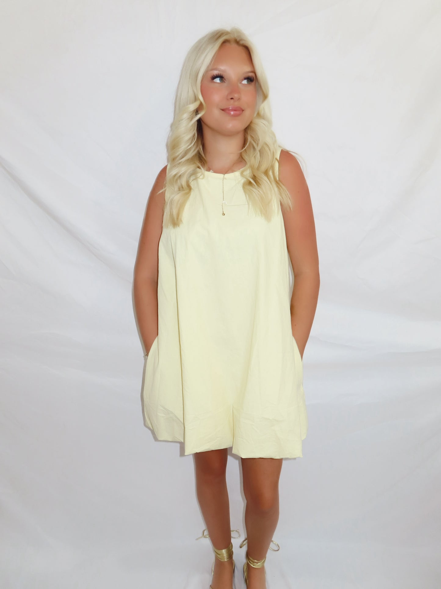 Golden hour bubble dress