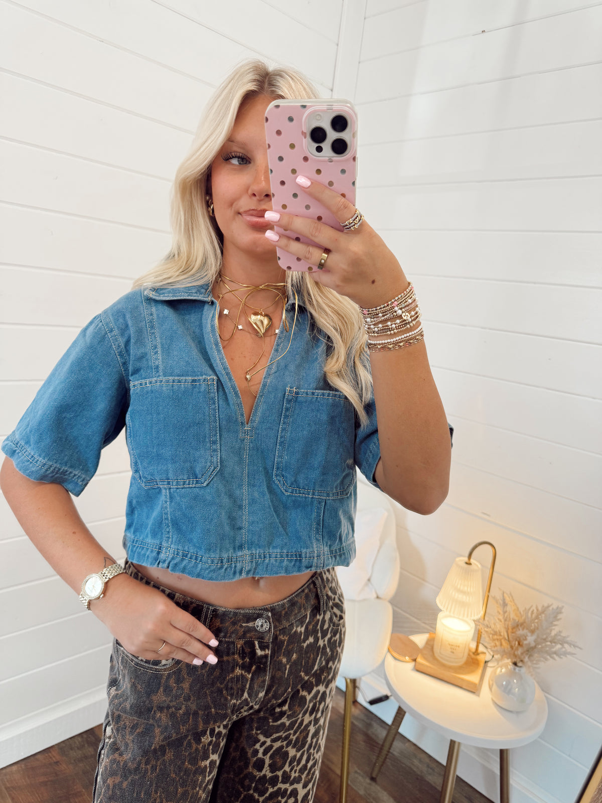 Blue Jean baby top