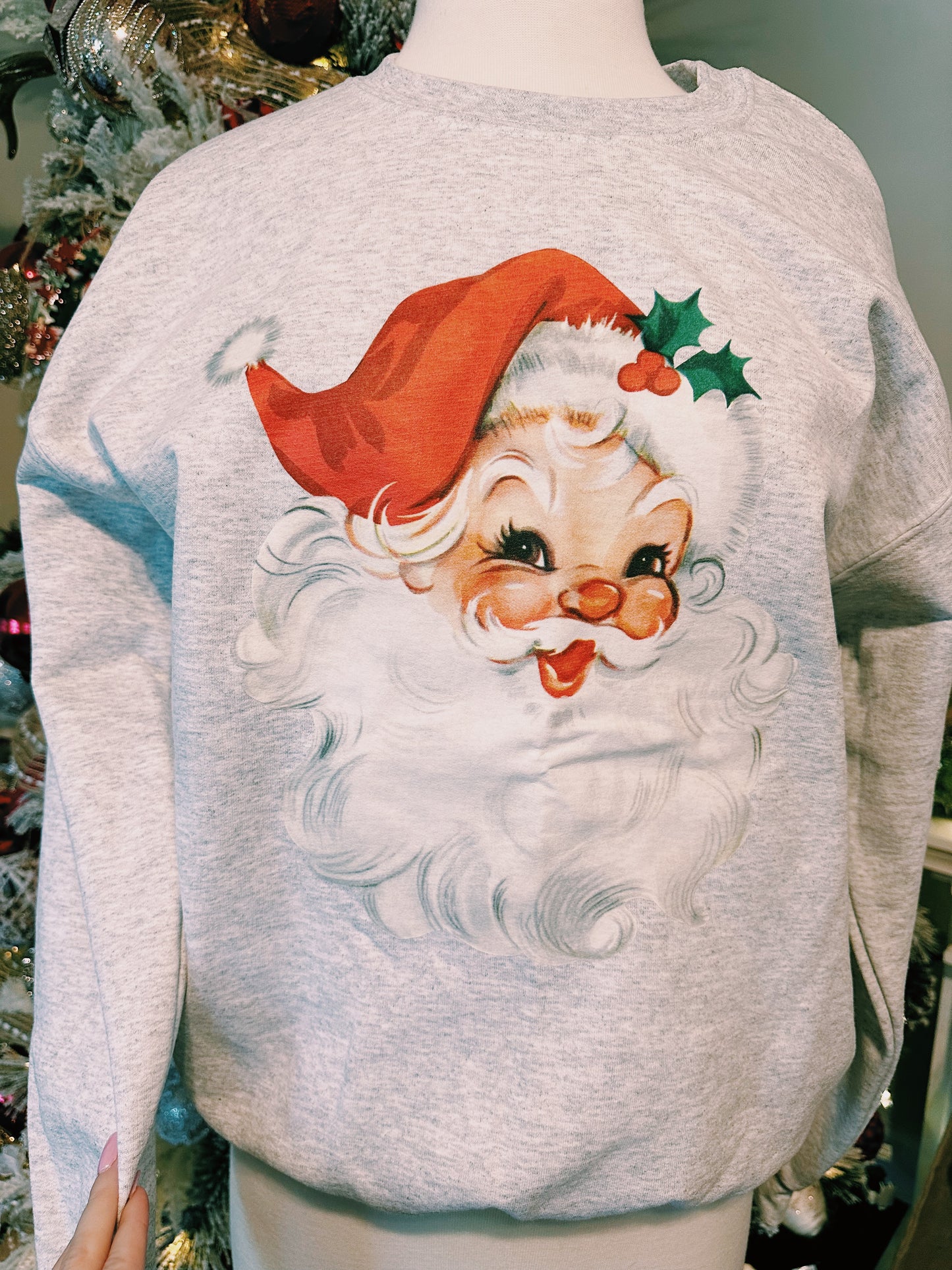 Vintage jolly Santa sweatshirt