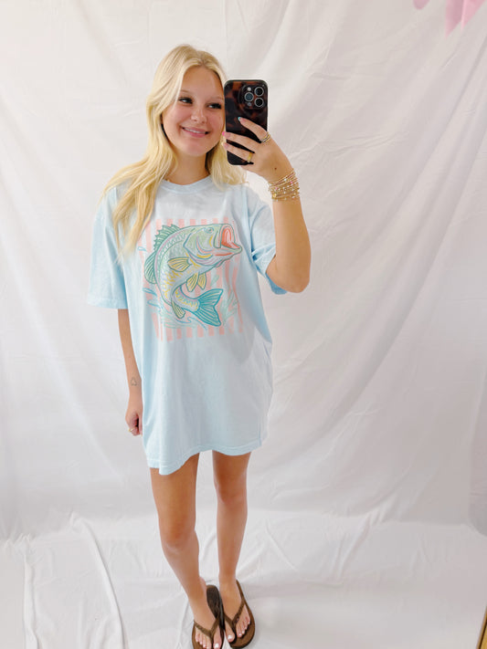 Bass fishing tee