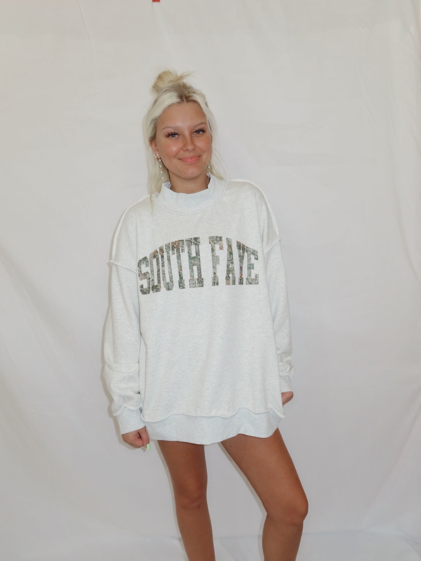 South Faye Camo Mockneck