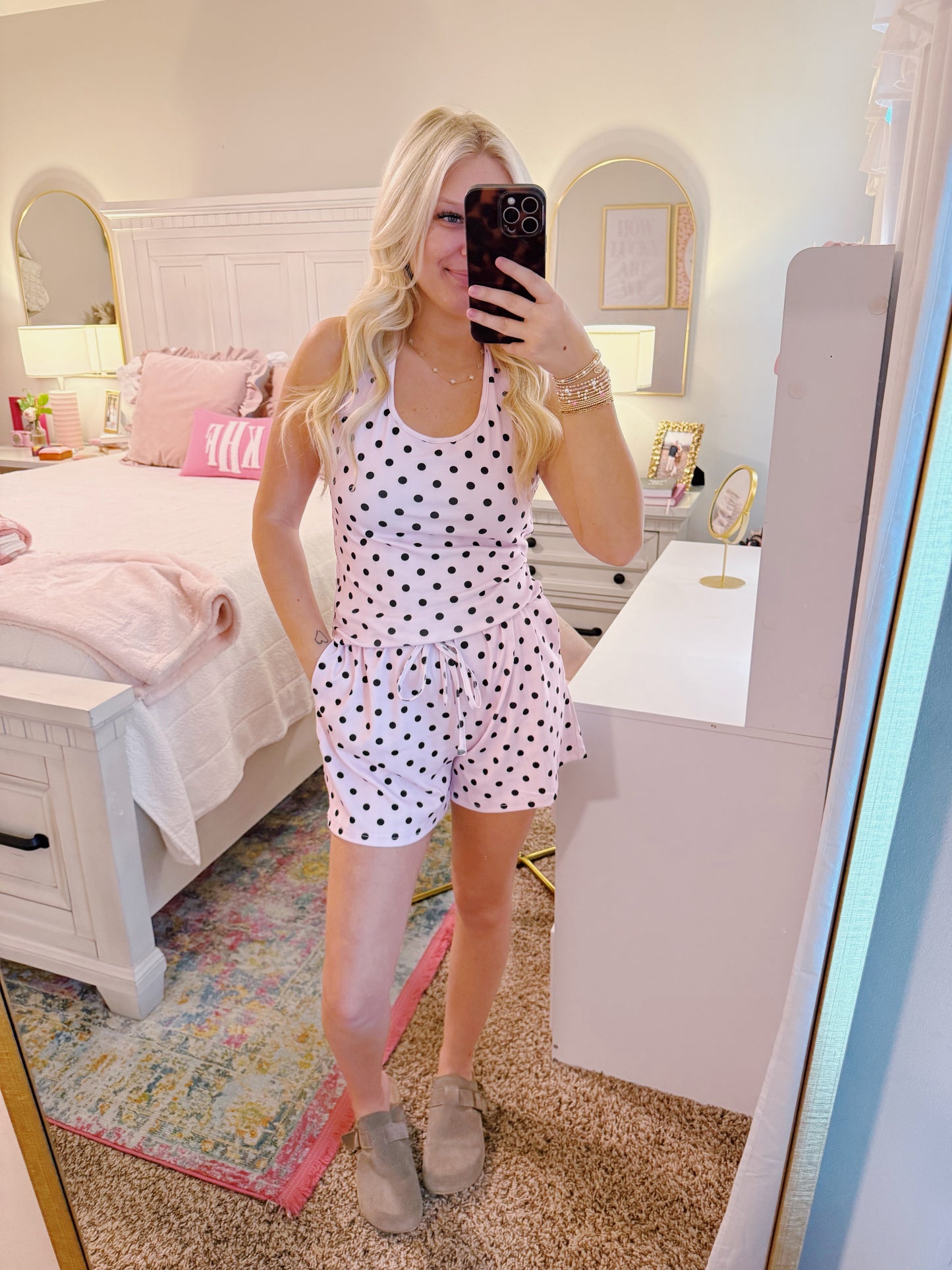 Polka dot pop set