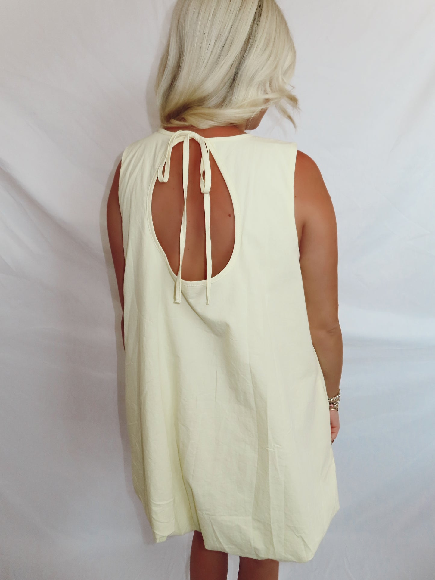 Golden hour bubble dress