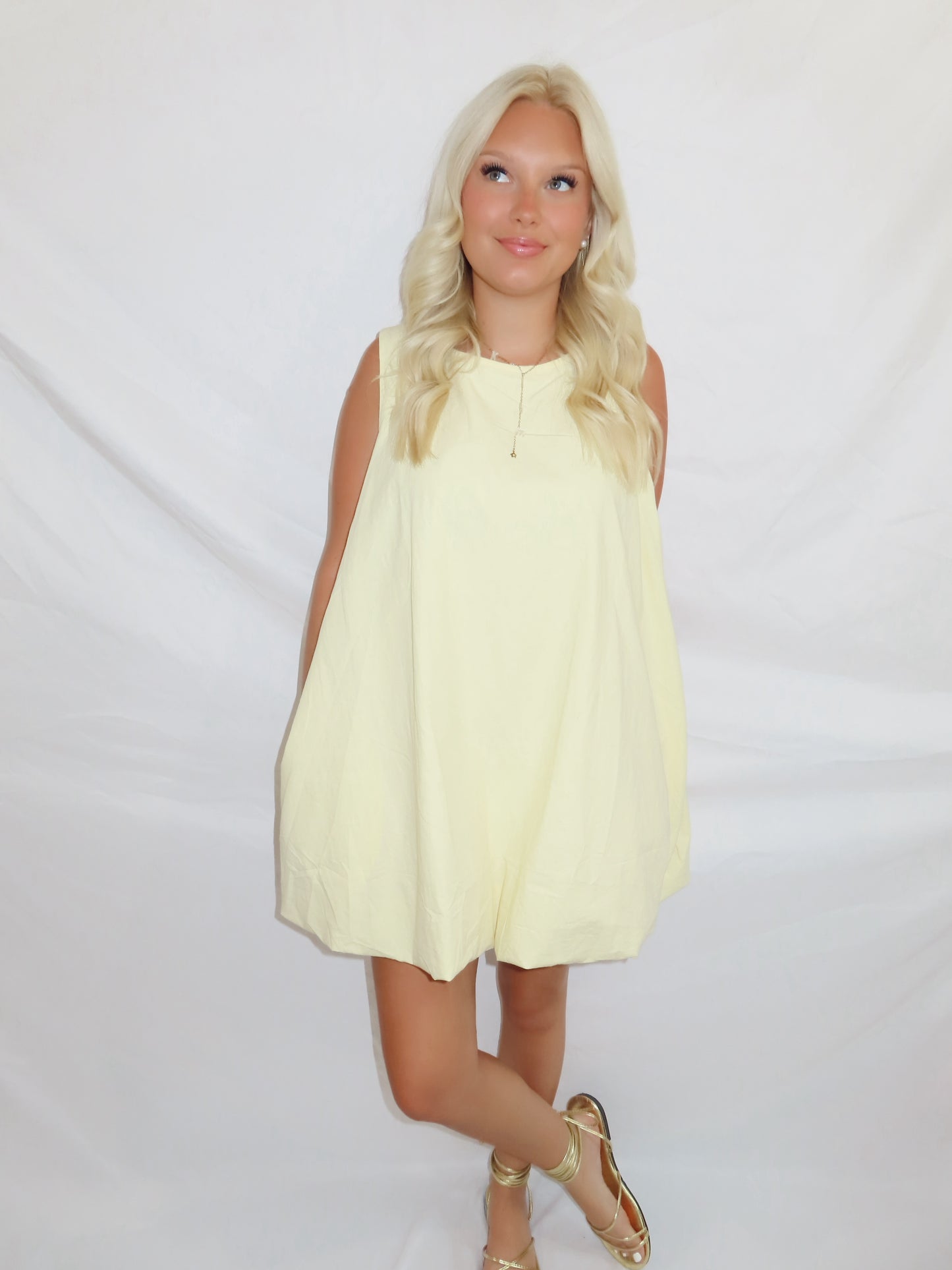 Golden hour bubble dress