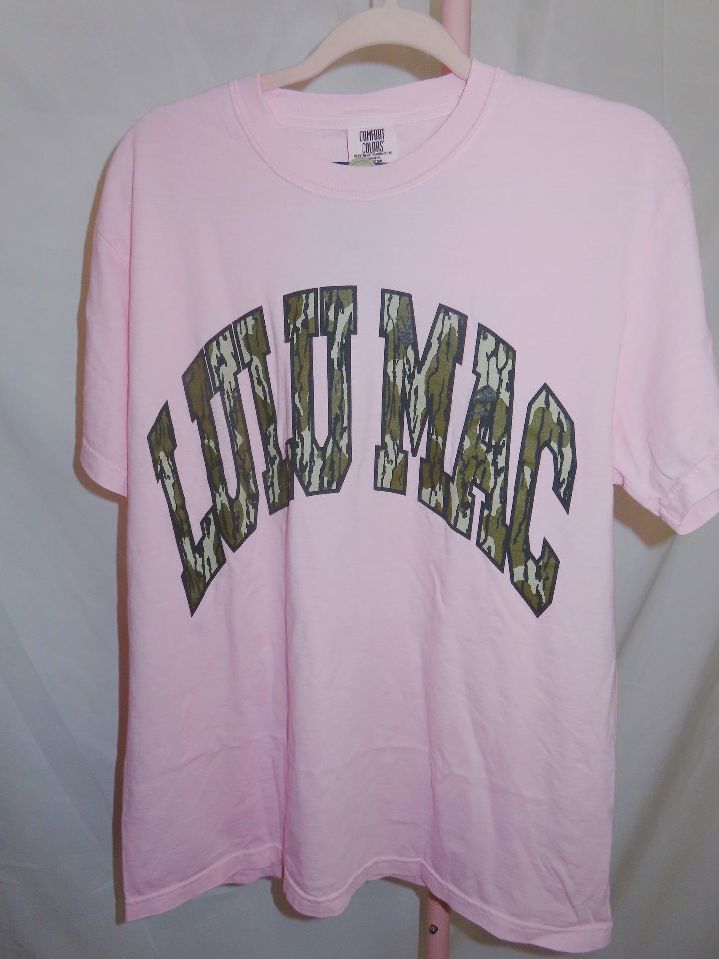 Lulu Mac pink camo t shirt