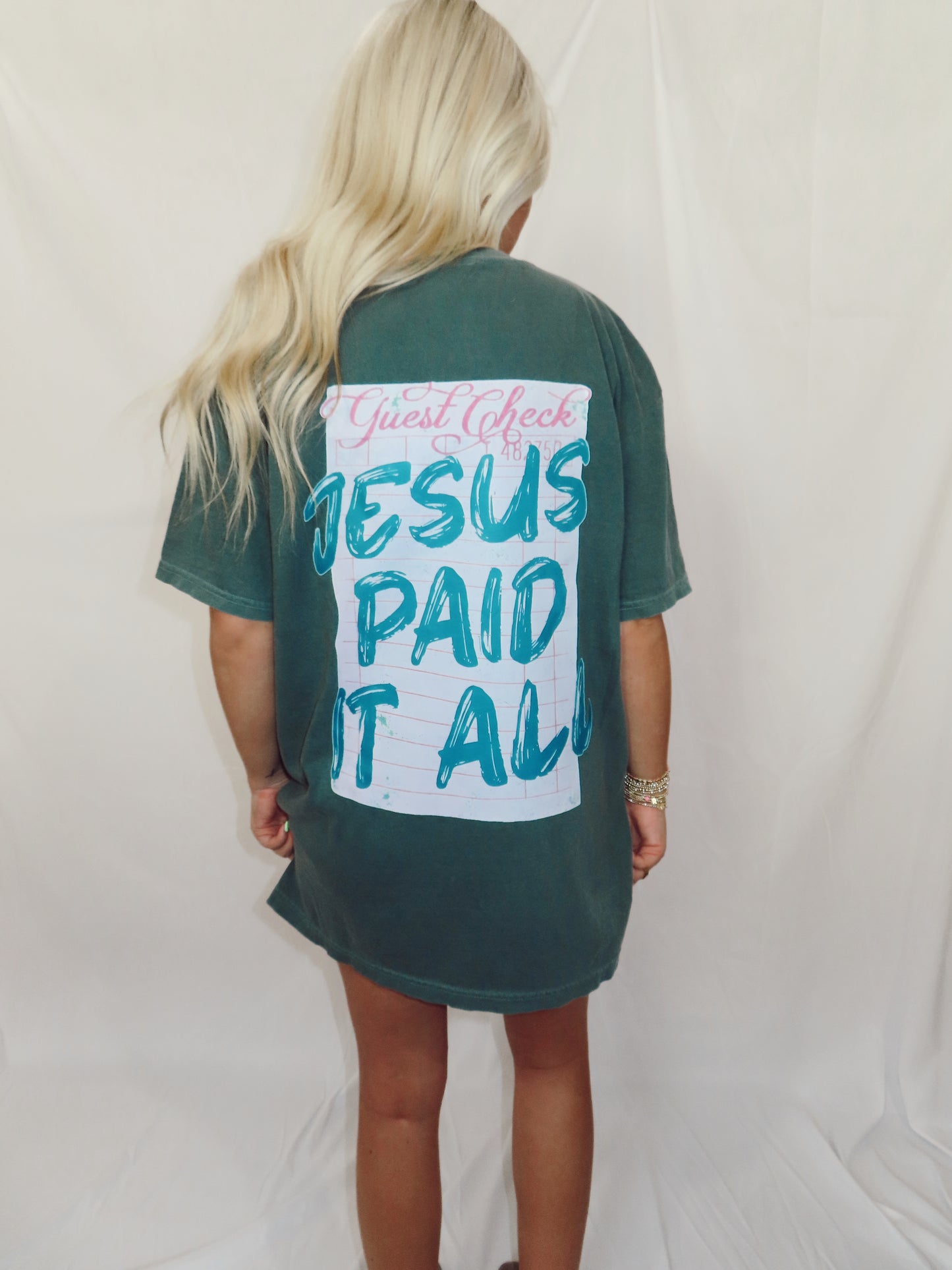 Jesus paid it all tee