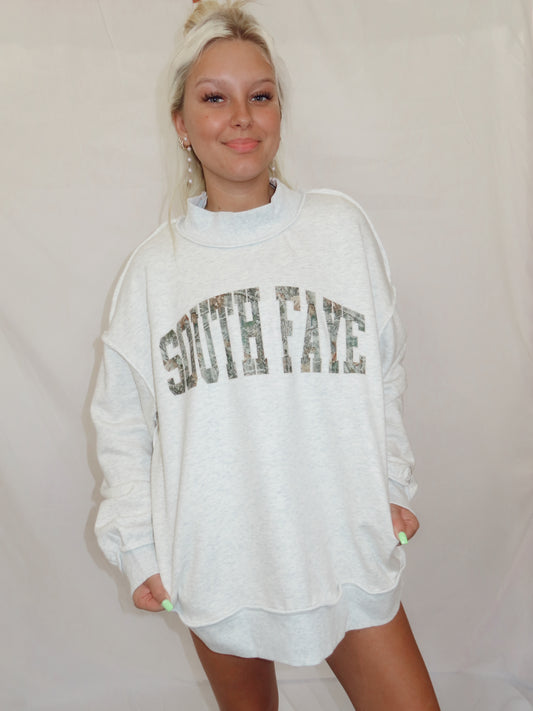 South Faye Camo Mockneck